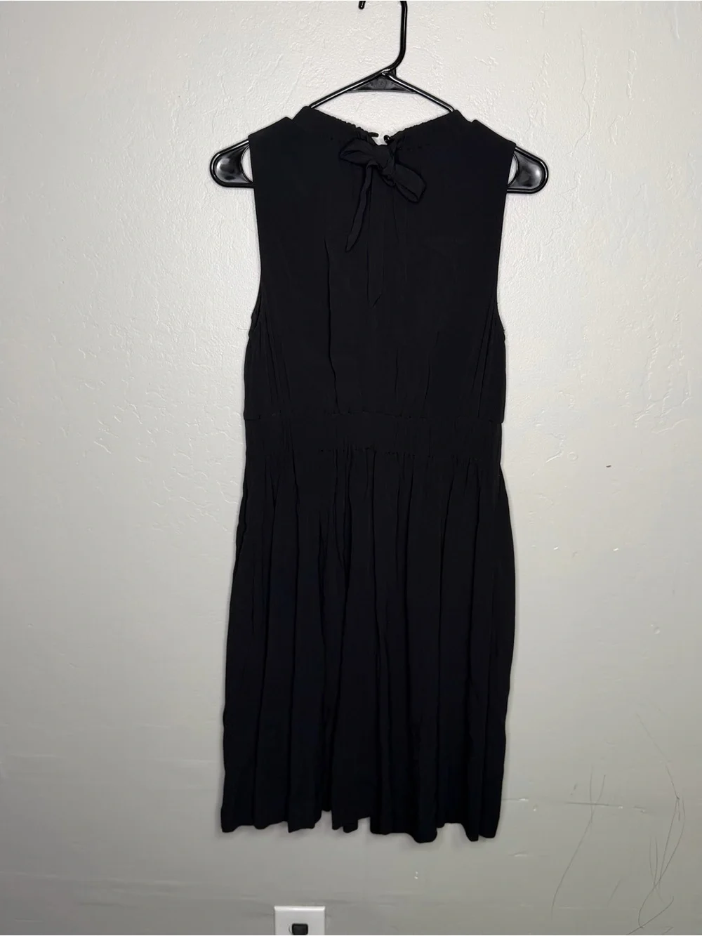 Kate Spade Rio De Janerio Crepe Dress Women 10 Black High Neck OUMU0363